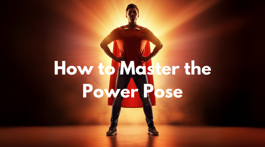 man standing in power pose