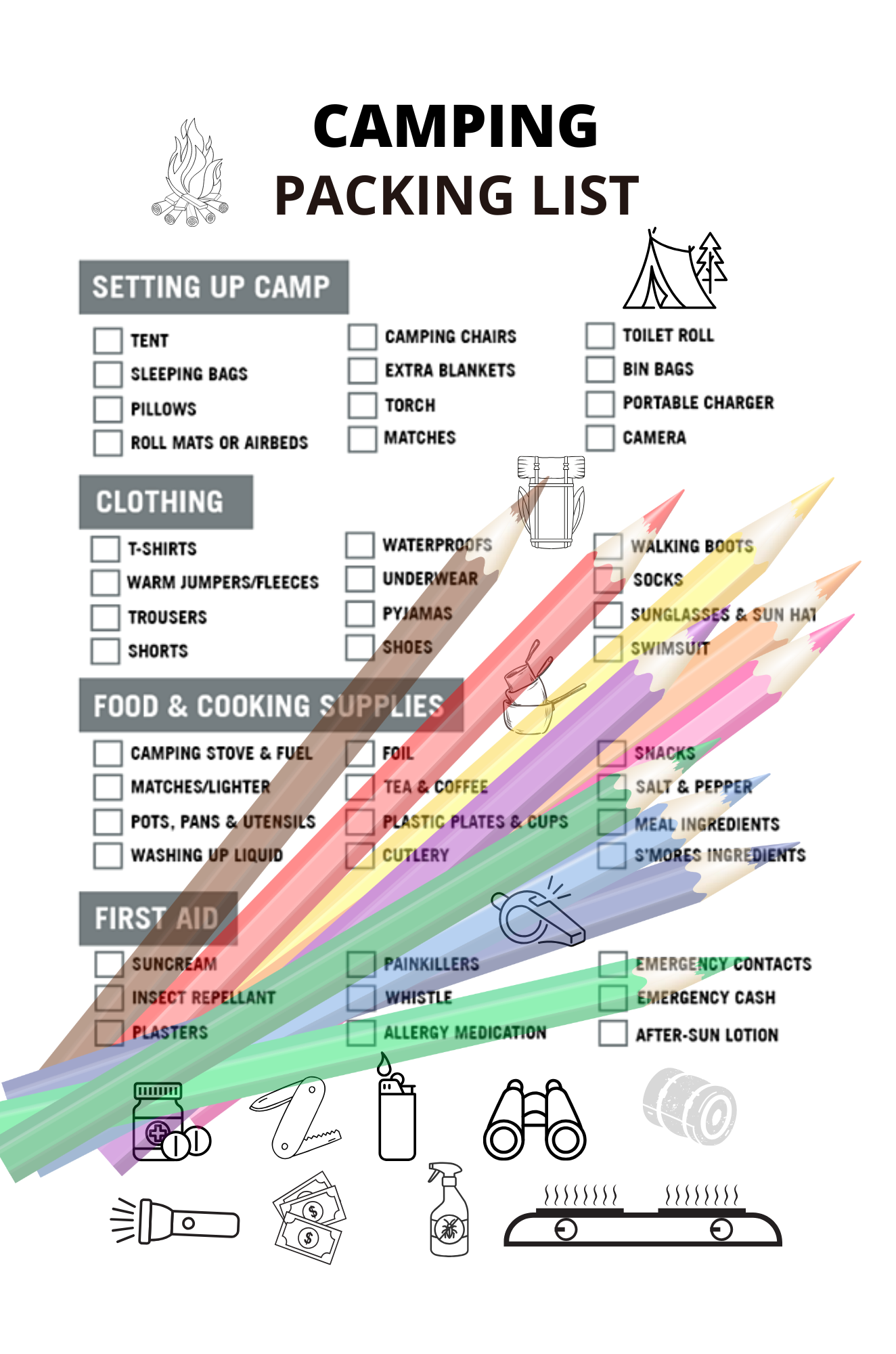 Trail Tales: My Camping Journal| Modern Man Shop Co| Printable
