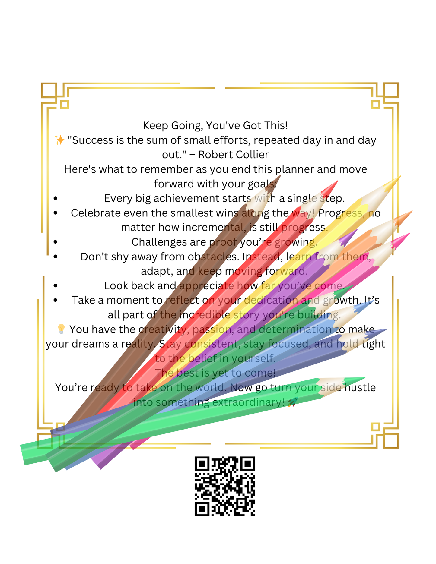 Side Hustle Planner Journal – Your Roadmap to Success| Printable Edition