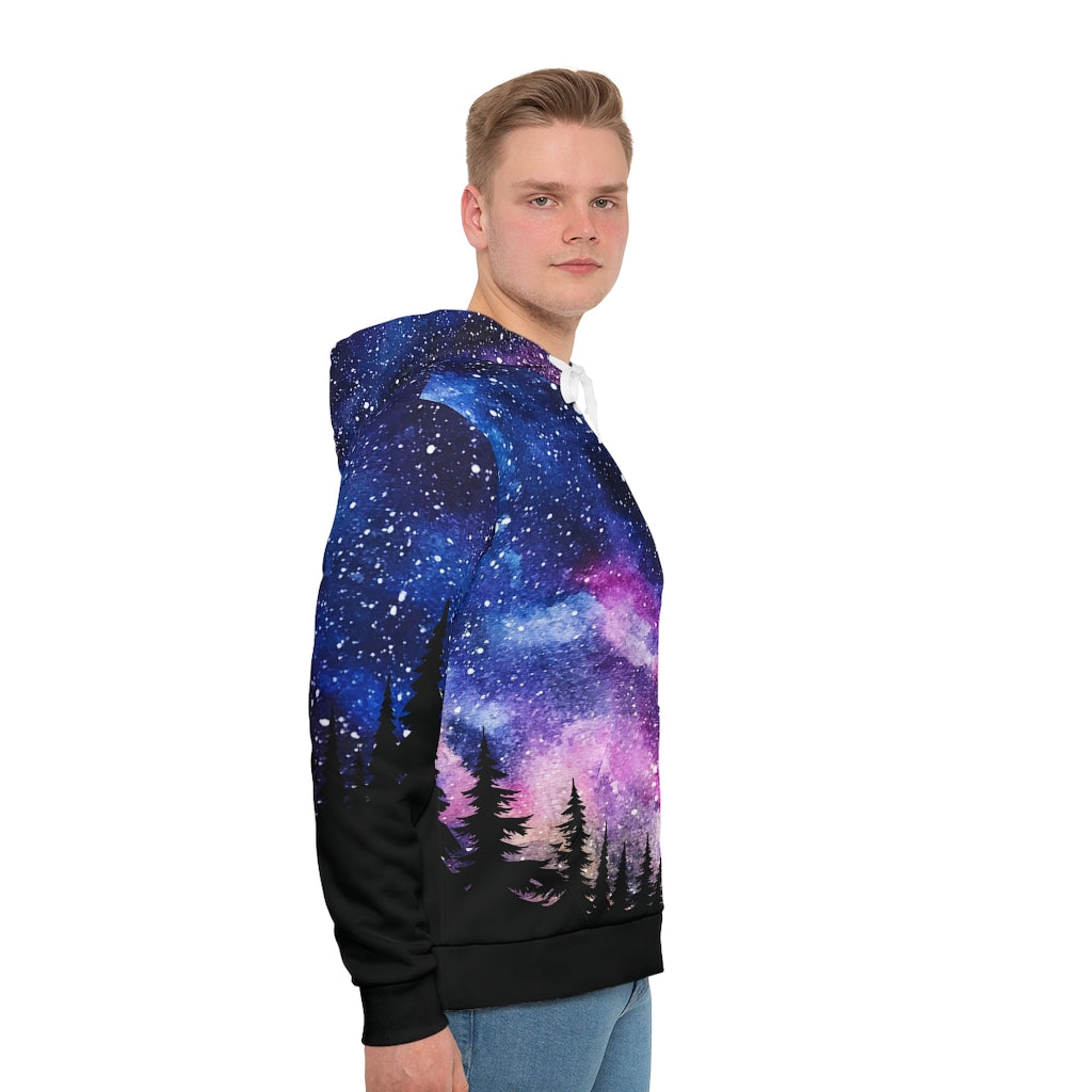 Galaxy Deep Valley Men's All-Over-Print Hoodie |Modern Man Shop Co
