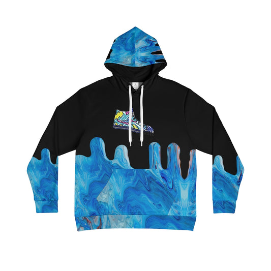 Men's All-Over-Print Hoodie Blue Lava