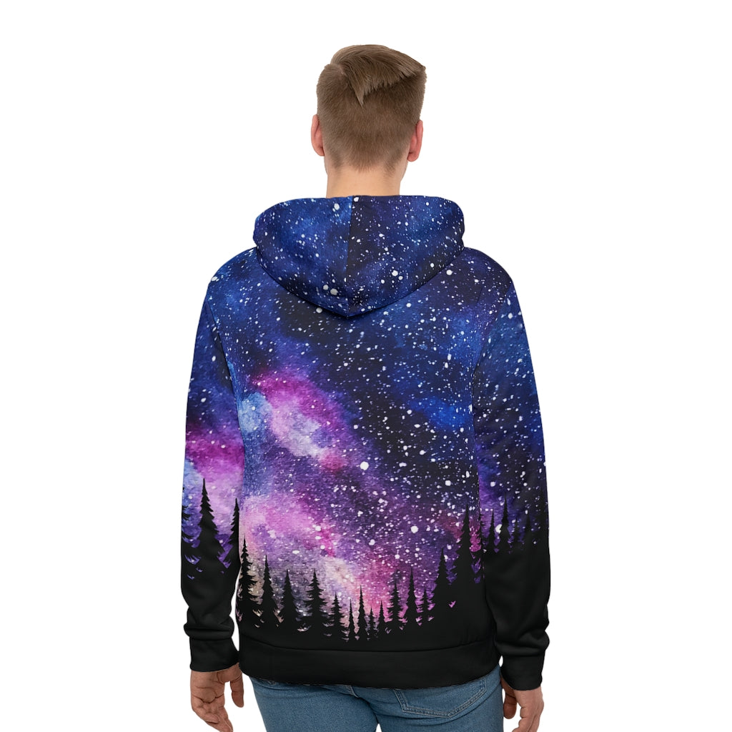Galaxy Deep Valley Men's All-Over-Print Hoodie |Modern Man Shop Co