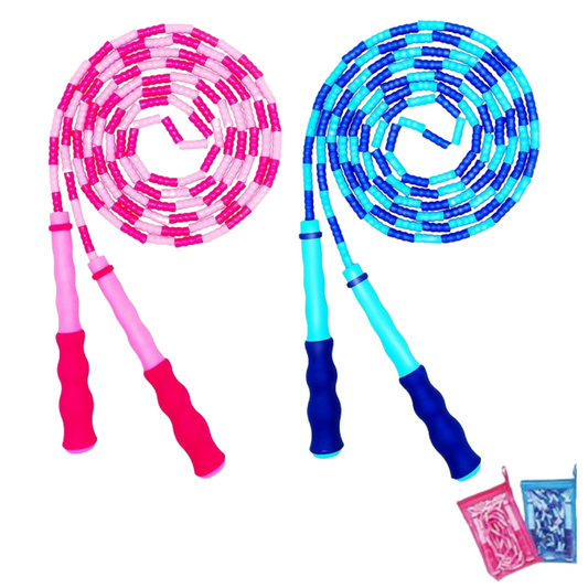 Don't Forget the Kids Soft Beaded Kids Jump Rope Fitness 2 Pk