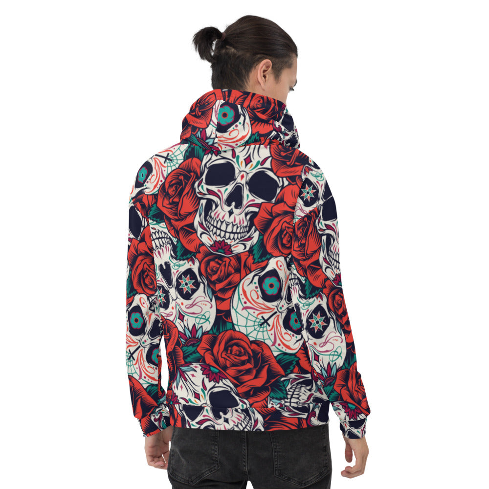 Classic Day Of the Dead All Over Print Unisex Hoodie