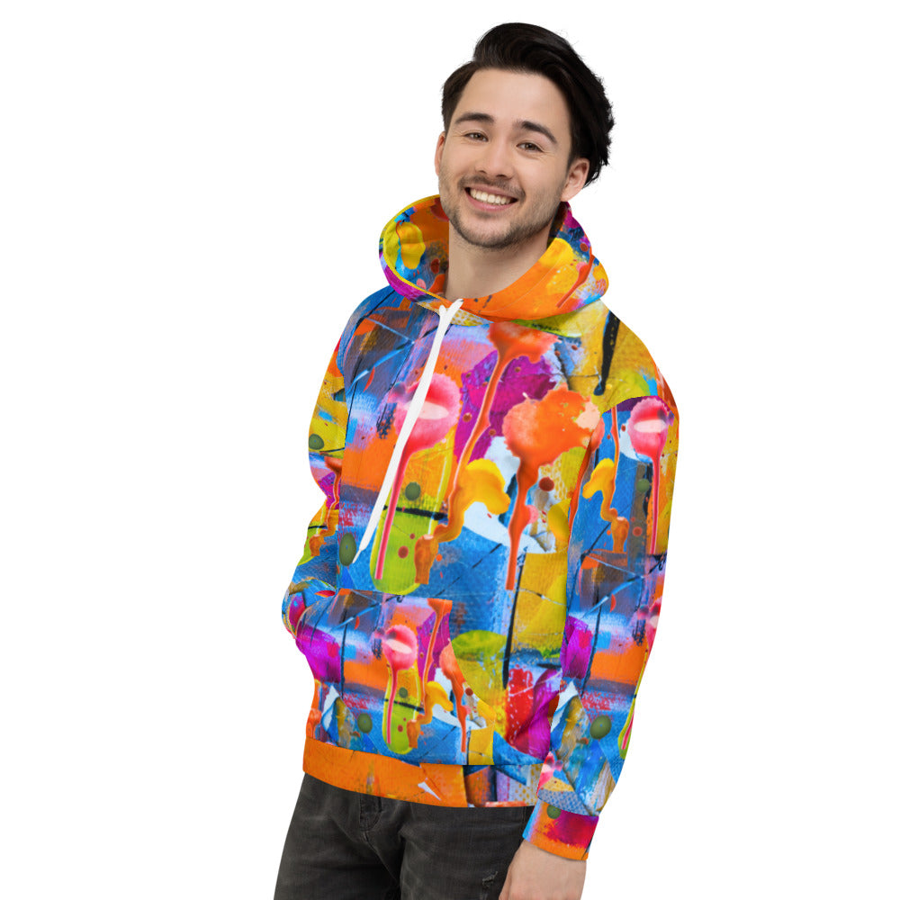 PAINT SPLATTER UNISEX HOODIE