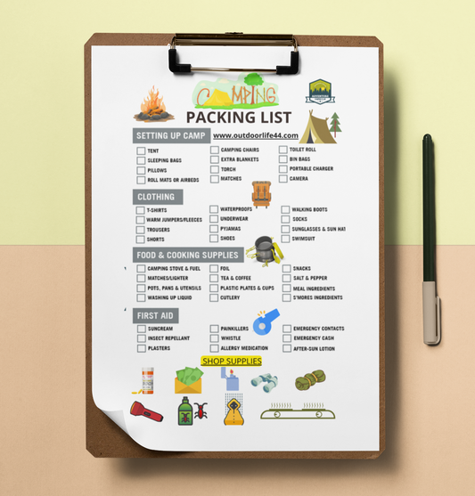 Free Camping Check List Guide PDF PRINTABLE- | Modern Man Shop Co