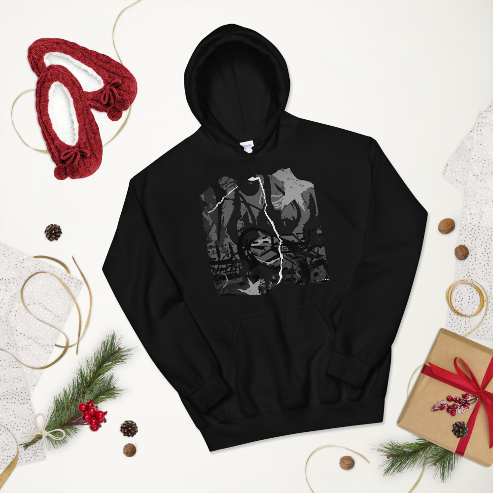 Unisex Hoodie ABTRACT BLACK AND WHITE