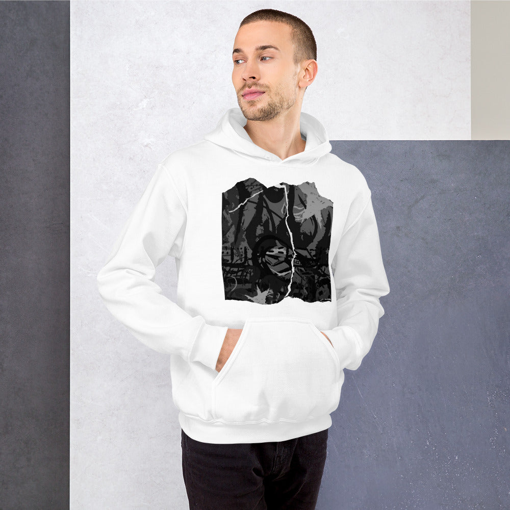 Unisex Hoodie ABTRACT BLACK AND WHITE