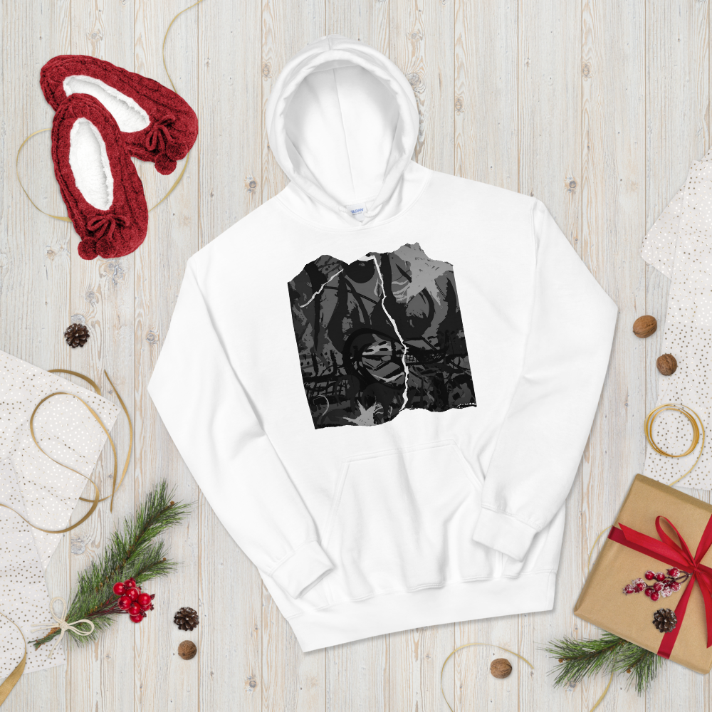 Unisex Hoodie ABTRACT BLACK AND WHITE