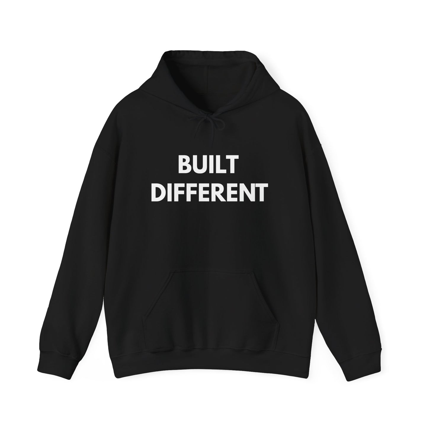 Built Different Black Hoodie for Men – Modern Streetwear for Hustlers, Grinders & Go‑Getters