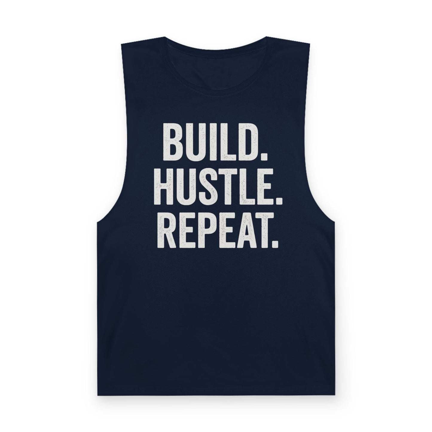 Build. Hustle. Repeat. Tank Top — Motivational Fitness & Entrepreneur Workout Shirt
