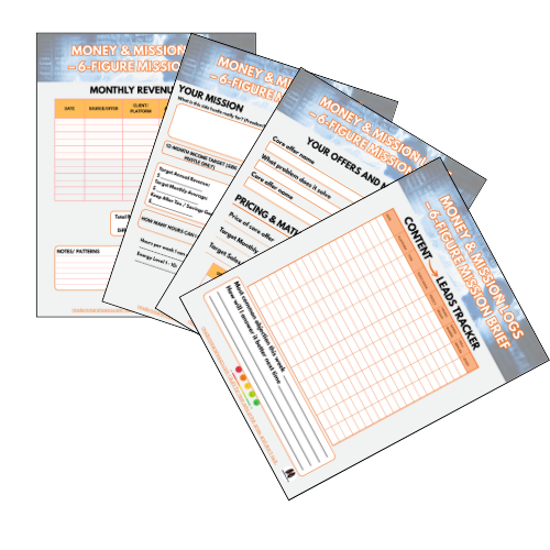 Money & Mission Logs: 6-Figure Side Hustle Tracker Pack | Modern Man Shop Co (Printable Digital Download)