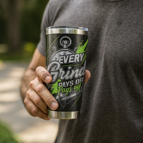 Stainless Tumbler 20oz - EVERY GRIND PAYS OFF | Modern Man Shop co