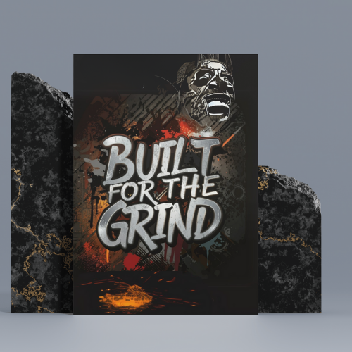 Built For The Grind Canvas Wall Art, Urban Pop Decor for Home, Man Cave, Gift for Car Lovers, Sign Canvas