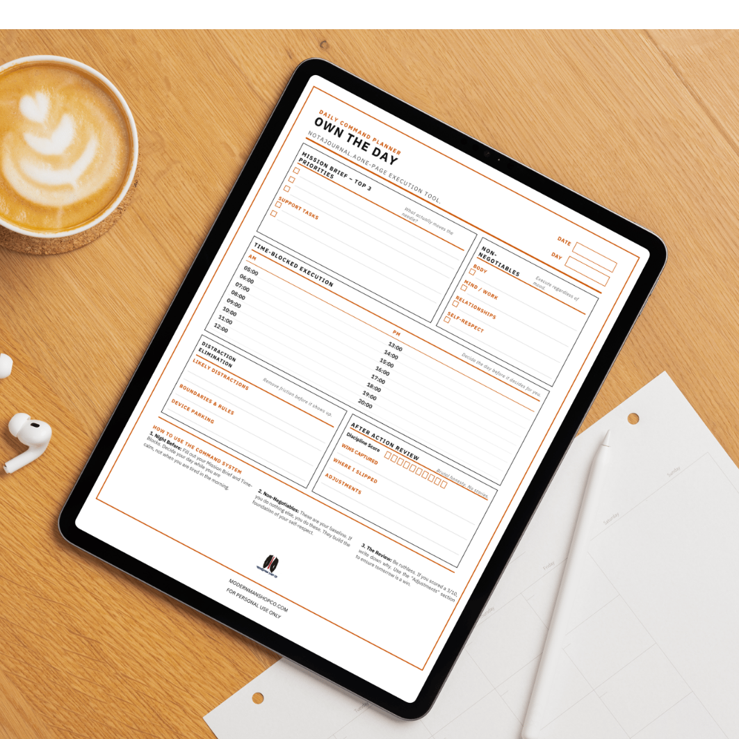 The Command Architect™ | Daily Execution Planner for Entrepreneurs (Printable & Digital)