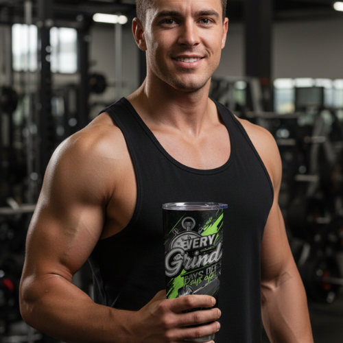 Stainless Tumbler 20oz - EVERY GRIND PAYS OFF | Modern Man Shop co