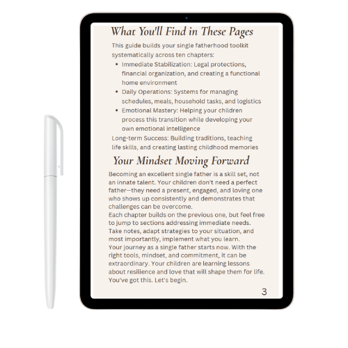 The Complete Guide to Single Fatherhood: Essential Handbook for Newly Single Dads (Digital Download)
