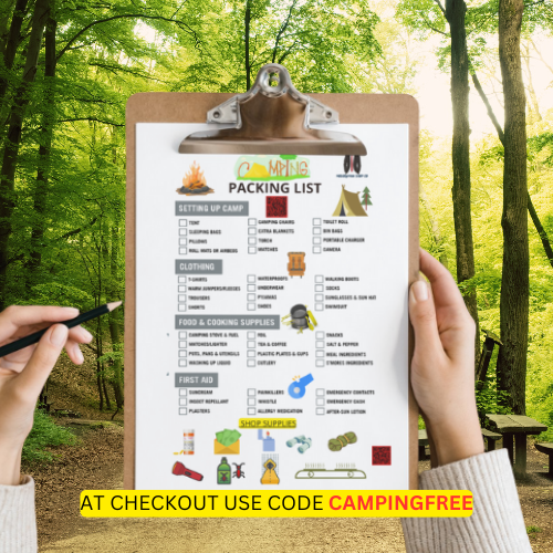Free Camping Check List Guide  PDF  PRINTABLE- | Modern Man Shop Co