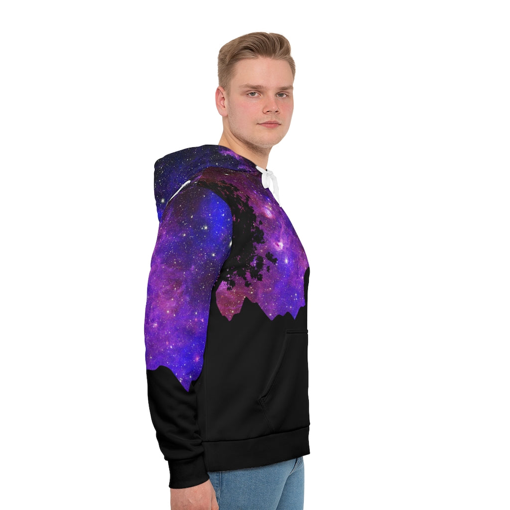 Galaxy Wolf Men's All-Over-Print Hoodie
