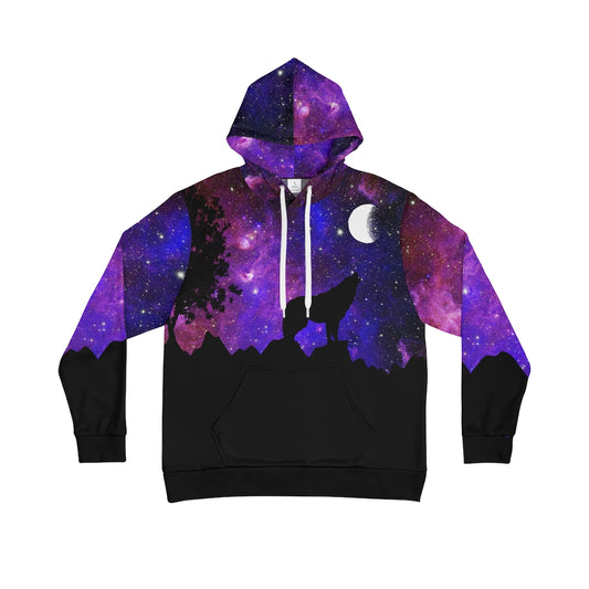 Galaxy Wolf Men's All-Over-Print Hoodie