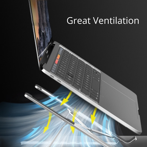 Aluminum Laptop Stand Compatible with Mac Book Air Pro Lenovo and more 10-15.6"
