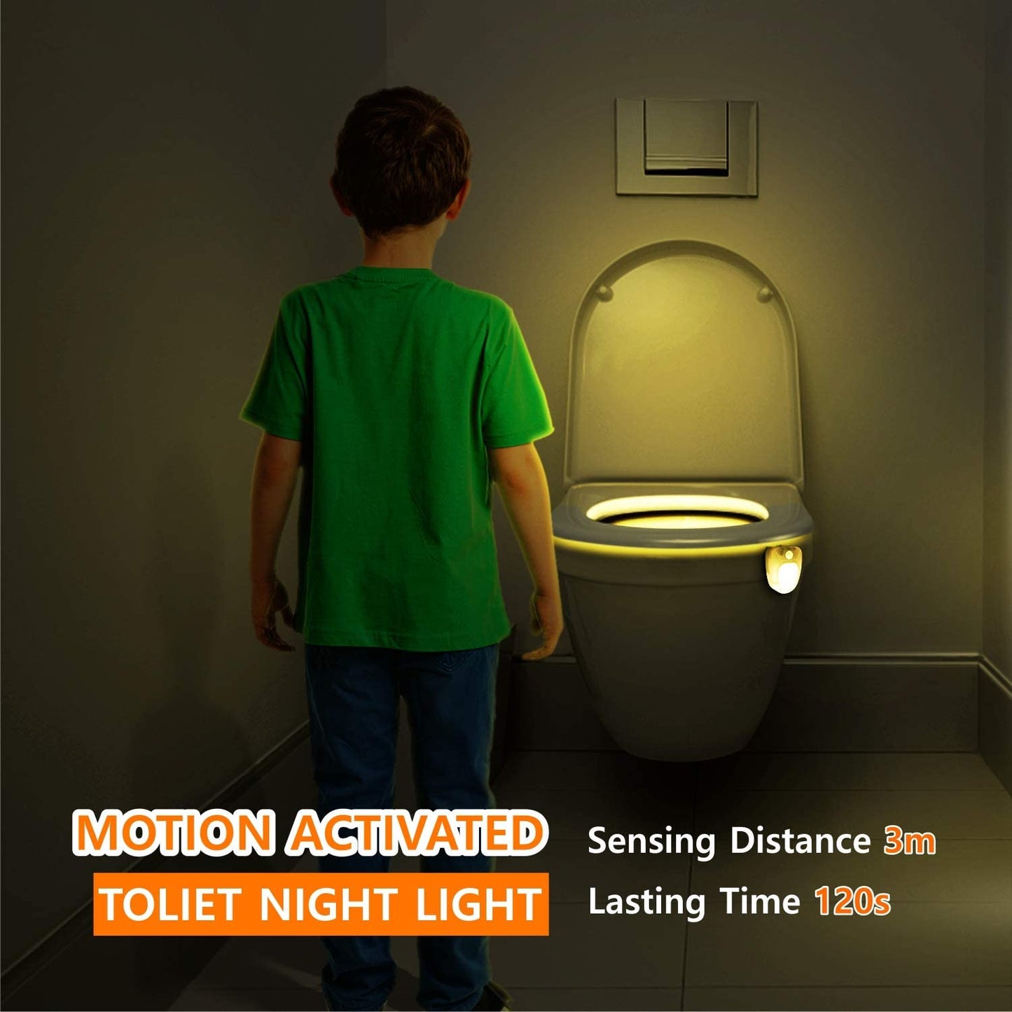 Motion Sensor Toilet Night Light For Bathroom