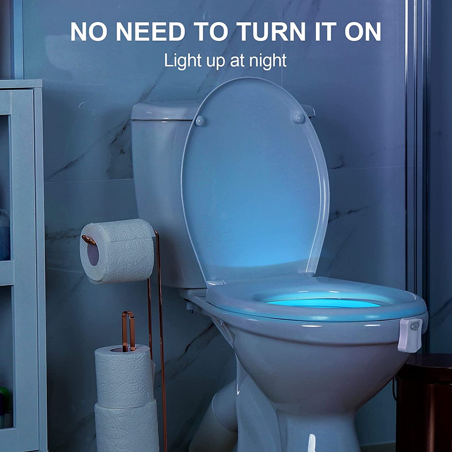 Motion Sensor Toilet Night Light For Bathroom