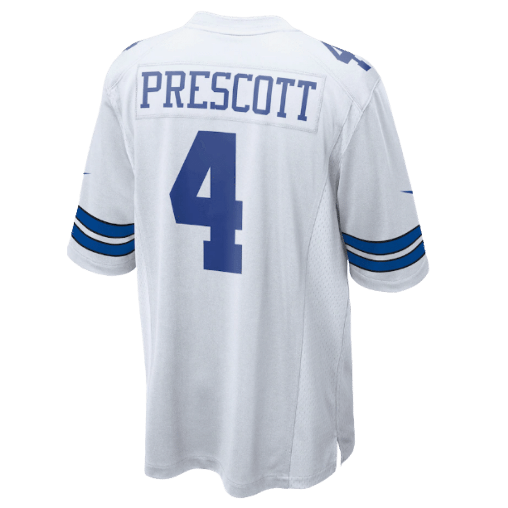 Men's Nike Dak Prescott White Dallas Cowboys Game Team Jersey - | Modern Man Shop