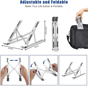 Aluminum Laptop Stand and Snap on monitor Smart Phone Stand