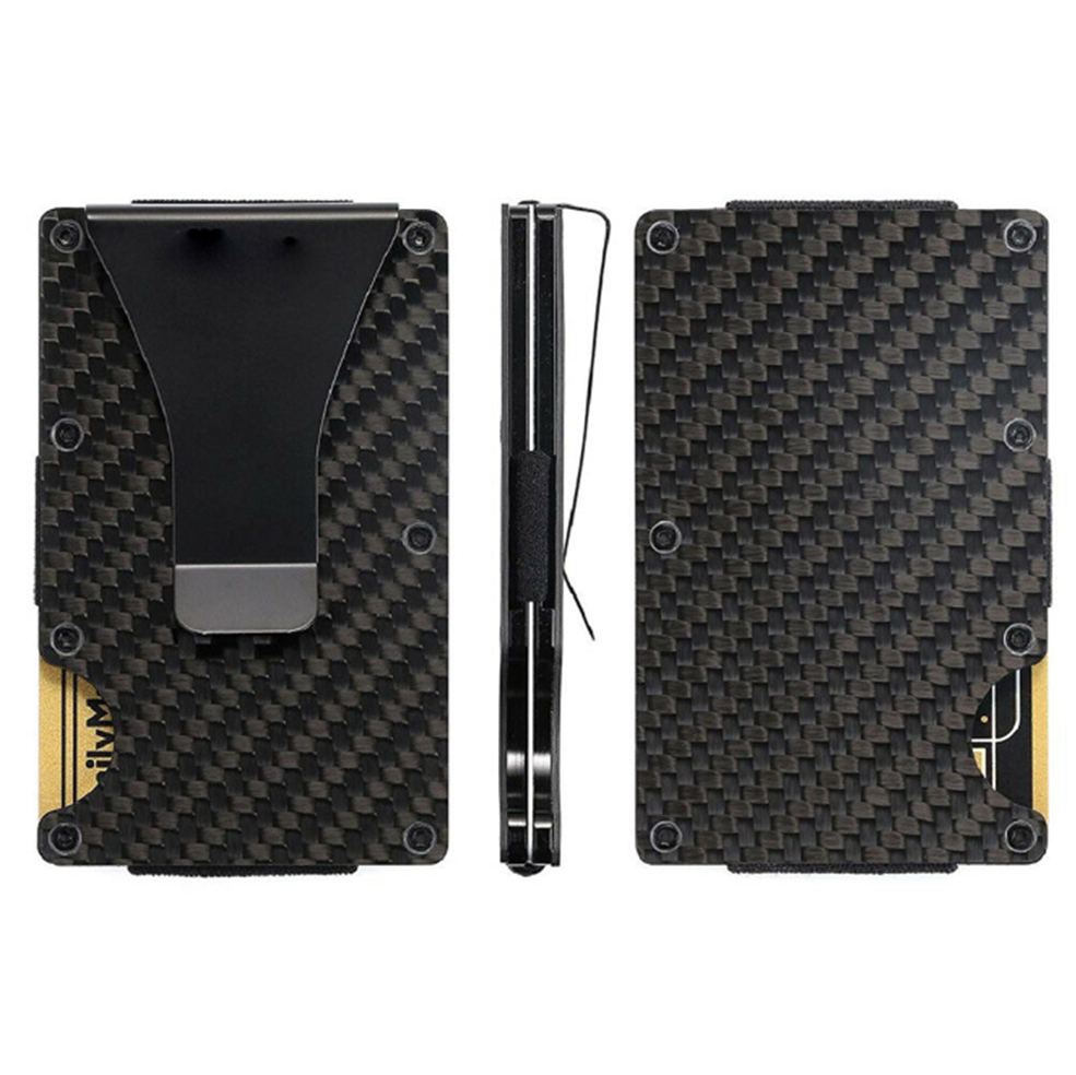 Roses are Red RFID Carbon Fiber Slim Wallet and Multi-Tool (16 Functions) Combo Free Gift Bag