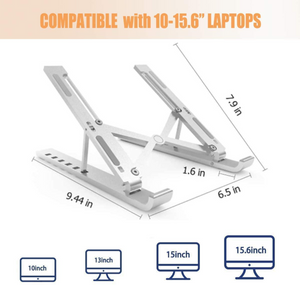 Aluminum Laptop Stand and Snap on monitor Smart Phone Stand