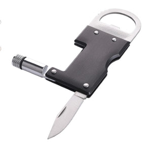 4 in 1 Pocket Buddy Emergency Multi Tool with Bottle Opener  Stainless Steel Alloy with Gift Box