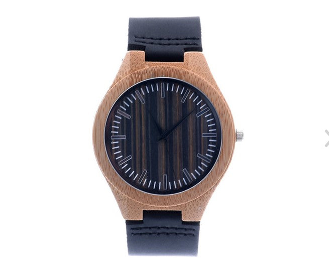 Men's Stylish Chic Fashionable Bamboo Watch Eco- Friendly Watch