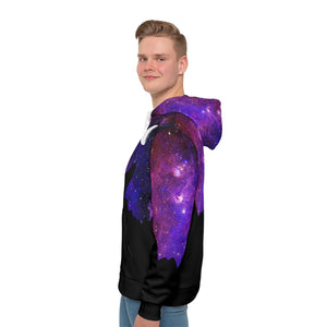 Galaxy Wolf Men's All-Over-Print Hoodie