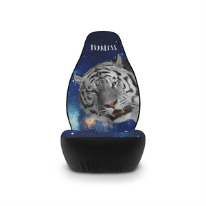 Fearless White Tiger Galaxy Car Seat Covers 2 Pcs