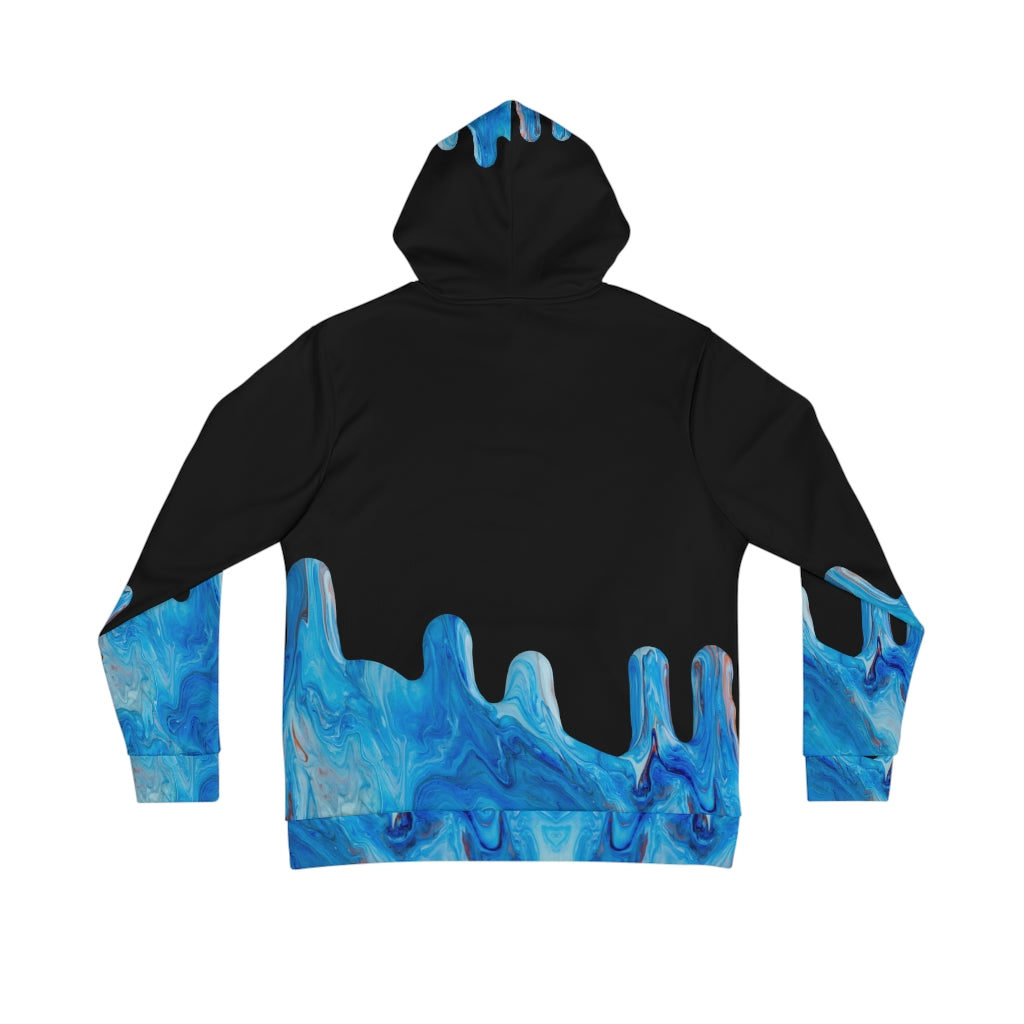 Men's All-Over-Print Hoodie Blue Lava