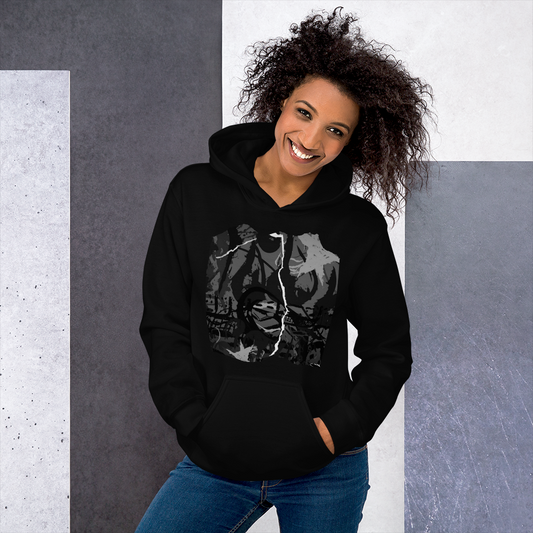 Unisex Hoodie ABTRACT BLACK AND WHITE