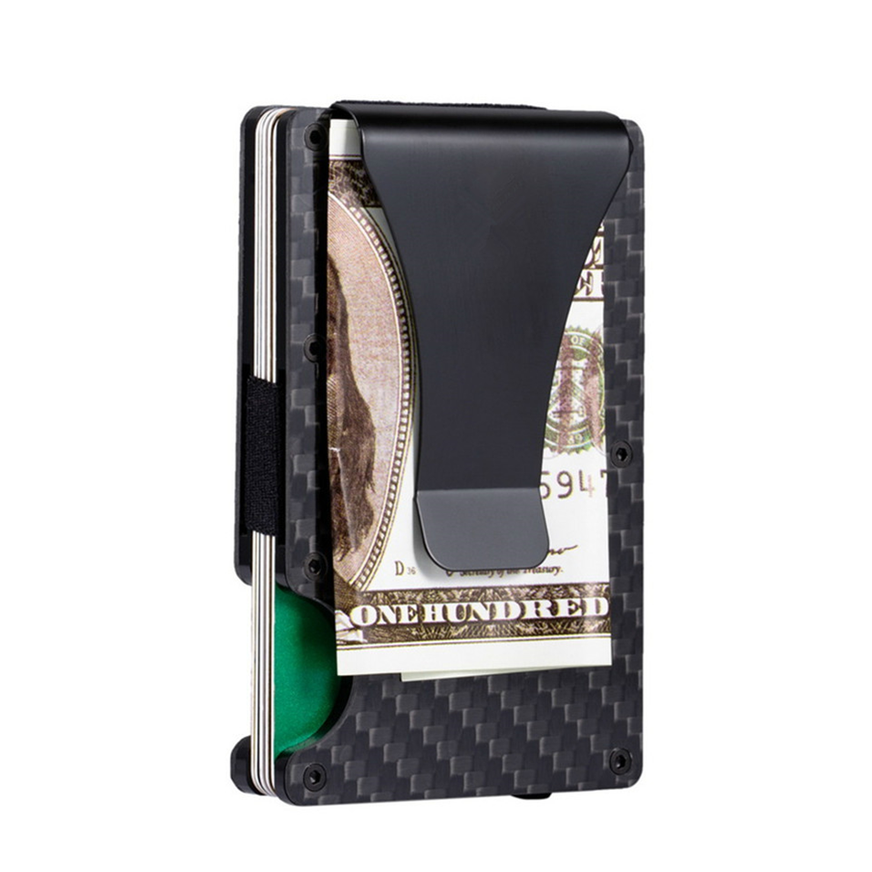 Roses are Red RFID Carbon Fiber Slim Wallet and Multi-Tool (16 Functions) Combo Free Gift Bag